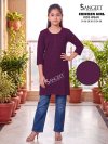 Chicken Girl By Sangeet Kids Rayon Chikan Schiffli Kurti 